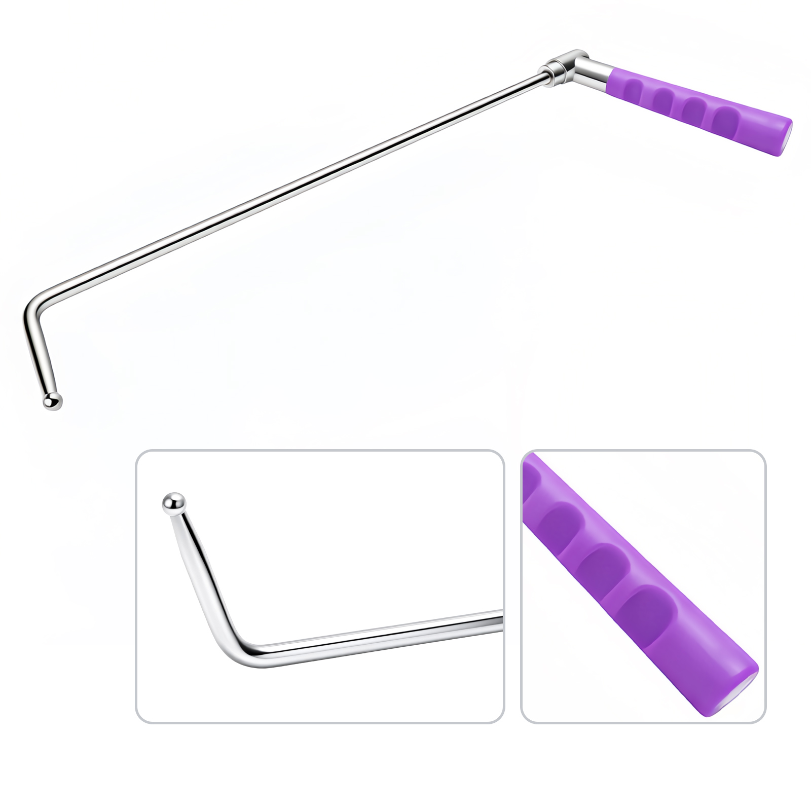 PDR rod material comparison showing steel structure and tool body finish