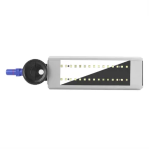 Rectangular Super PDR windshield curing lamp with a suction mount.