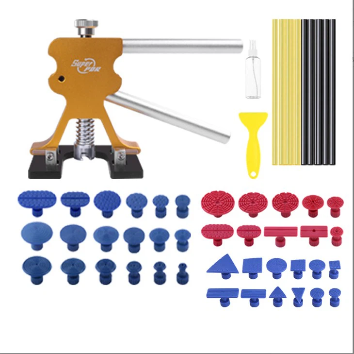 Super PDR Paint less Dent Removal Tools Car Repair Golden Dent Lift Kit