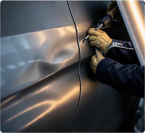 PDR FAQs for Body Lines, Sharp Creases, Aluminum Panels & Edge Damage