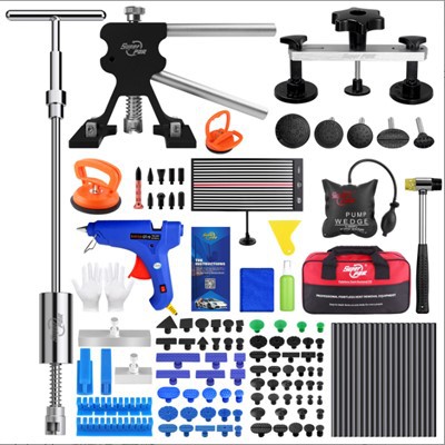 Super PDR Car Paintless Dent Repair Tool Slide Hammer Pulling Bridge Kit